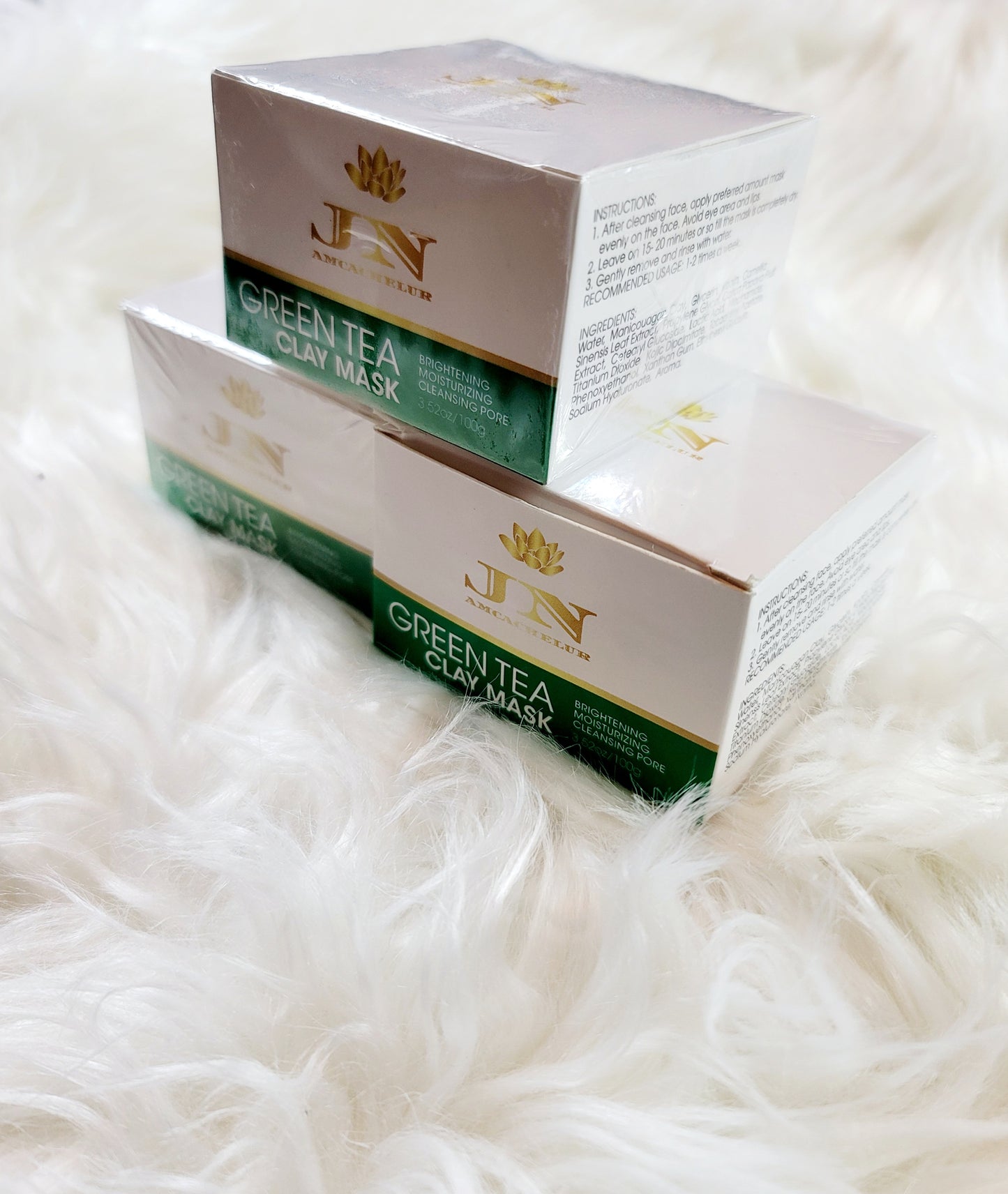 JNA face mask Green tea Clay mask.