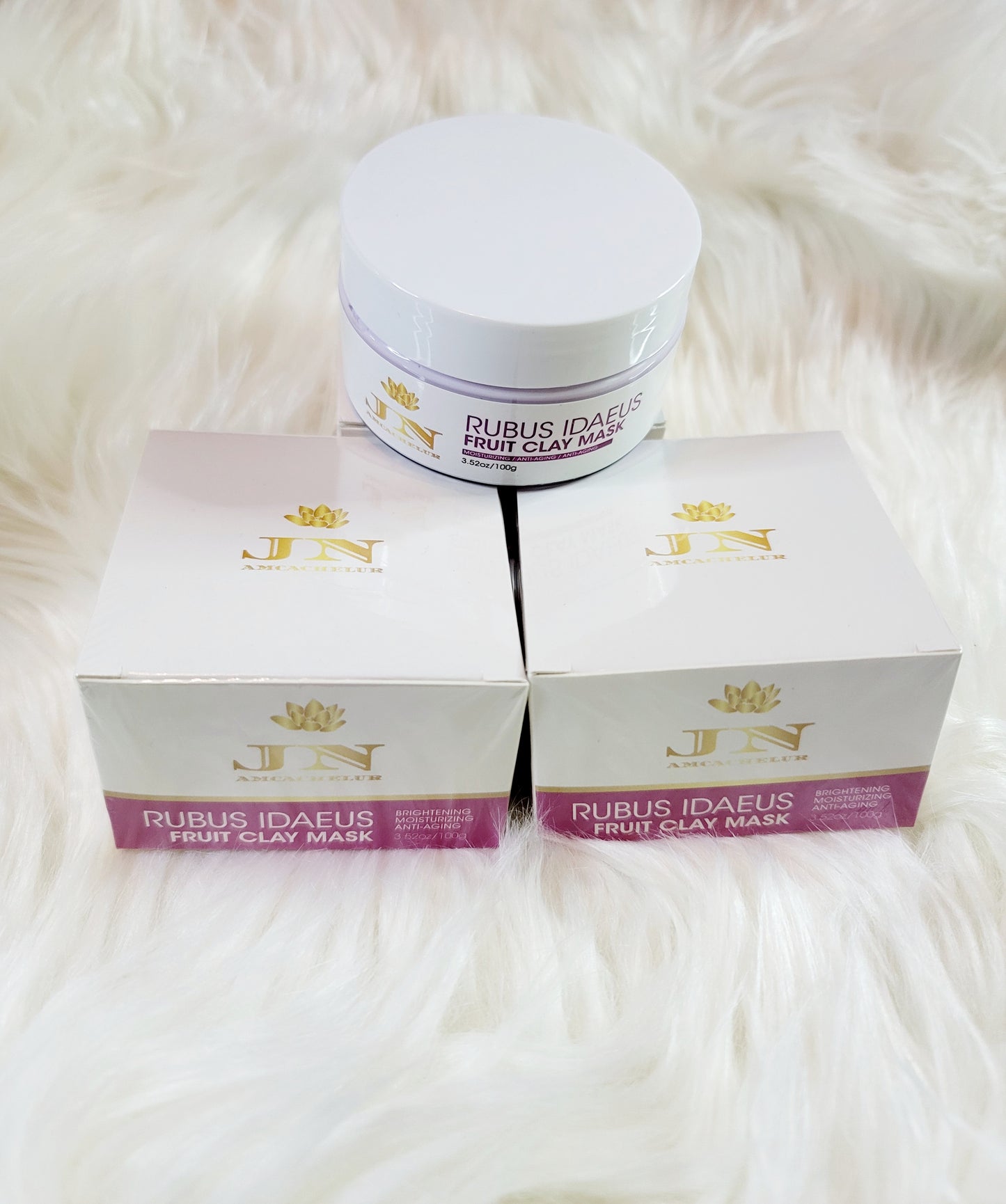 JNA face mask Rubus Idaeus fruit clay mask