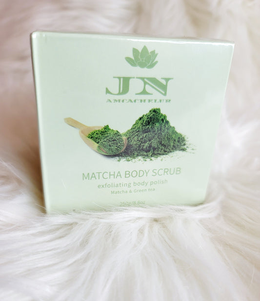 JNA matcha green tea body scrub