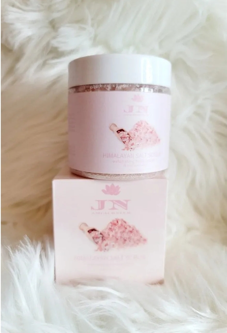JNA body scrub Himalayan salt.