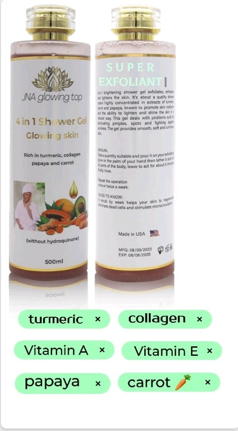 JNA Glowing Top
4 in 1 Shower Gel Glowing