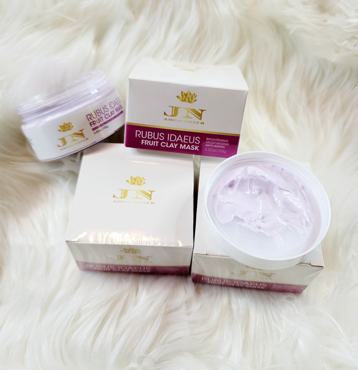 JNA face mask Rubus Idaeus fruit clay mask