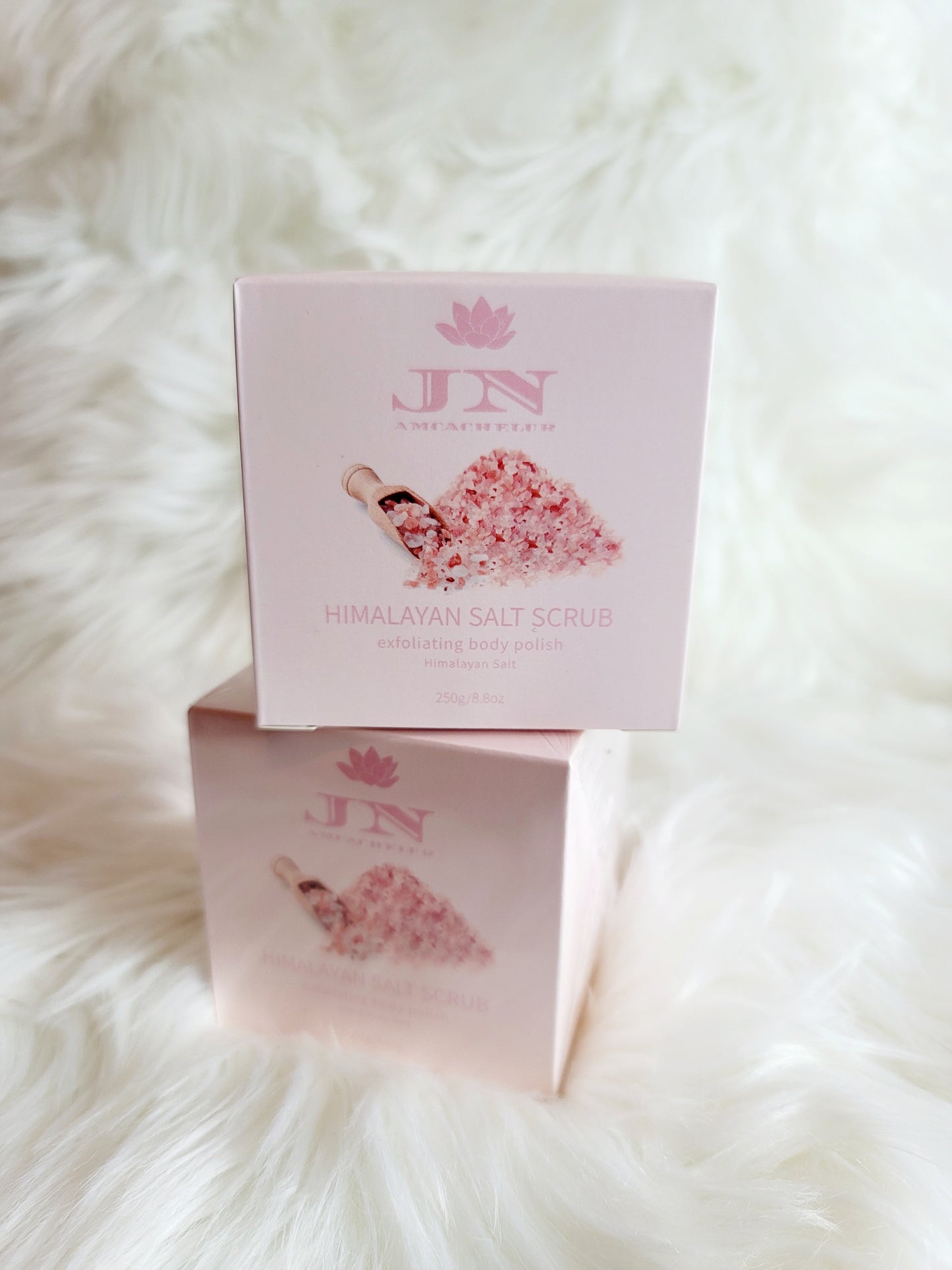 JNA body scrub Himalayan salt.