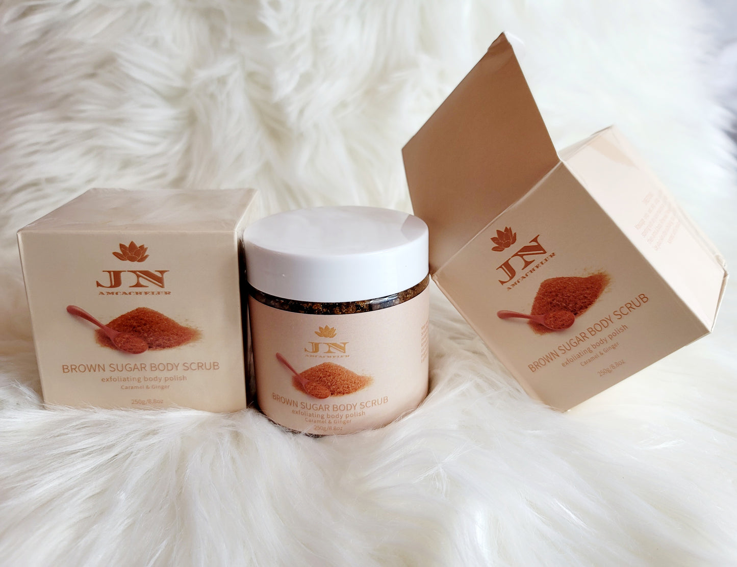 JNA body scrub brown sugar.