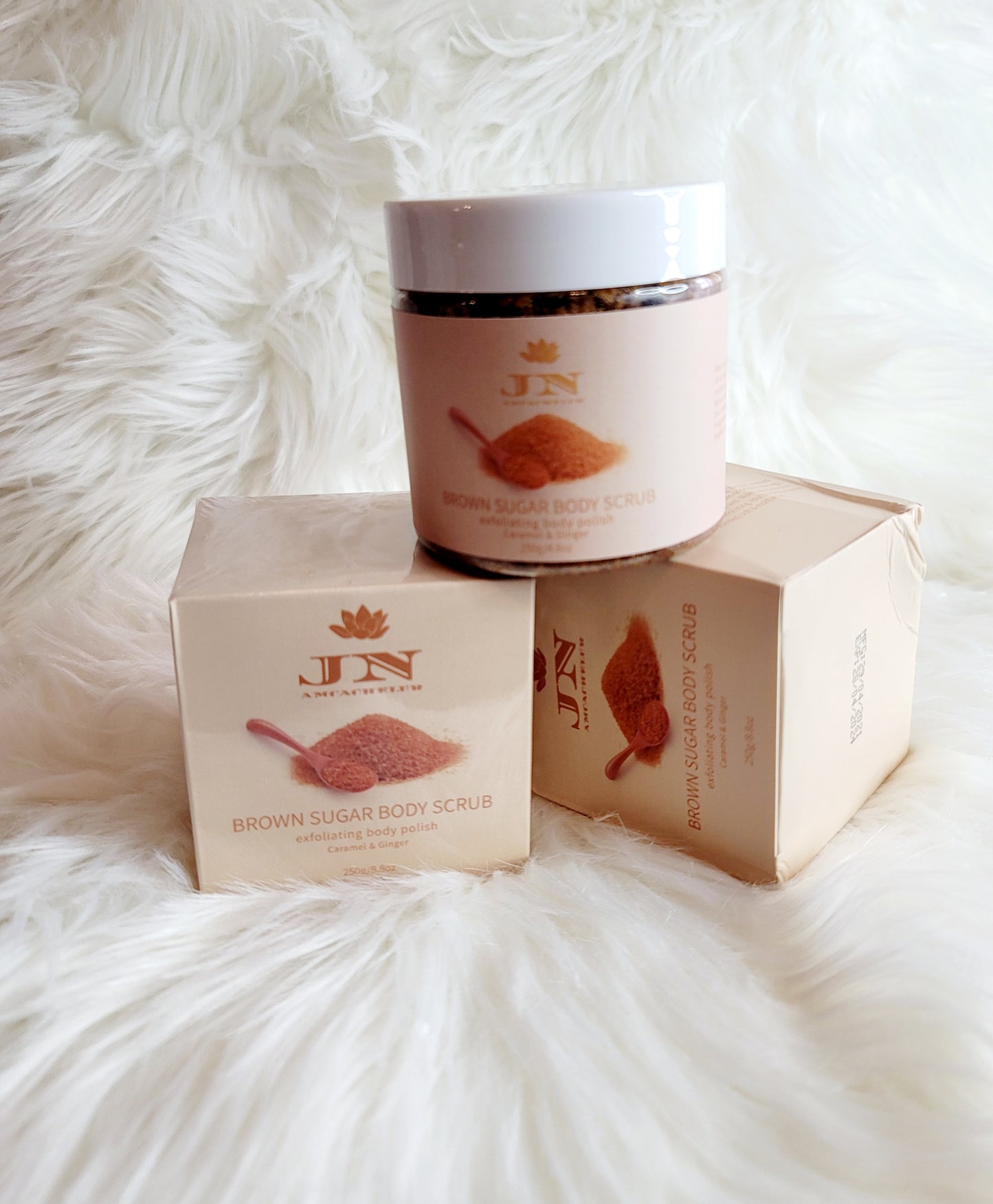 JNA body scrub brown sugar.
