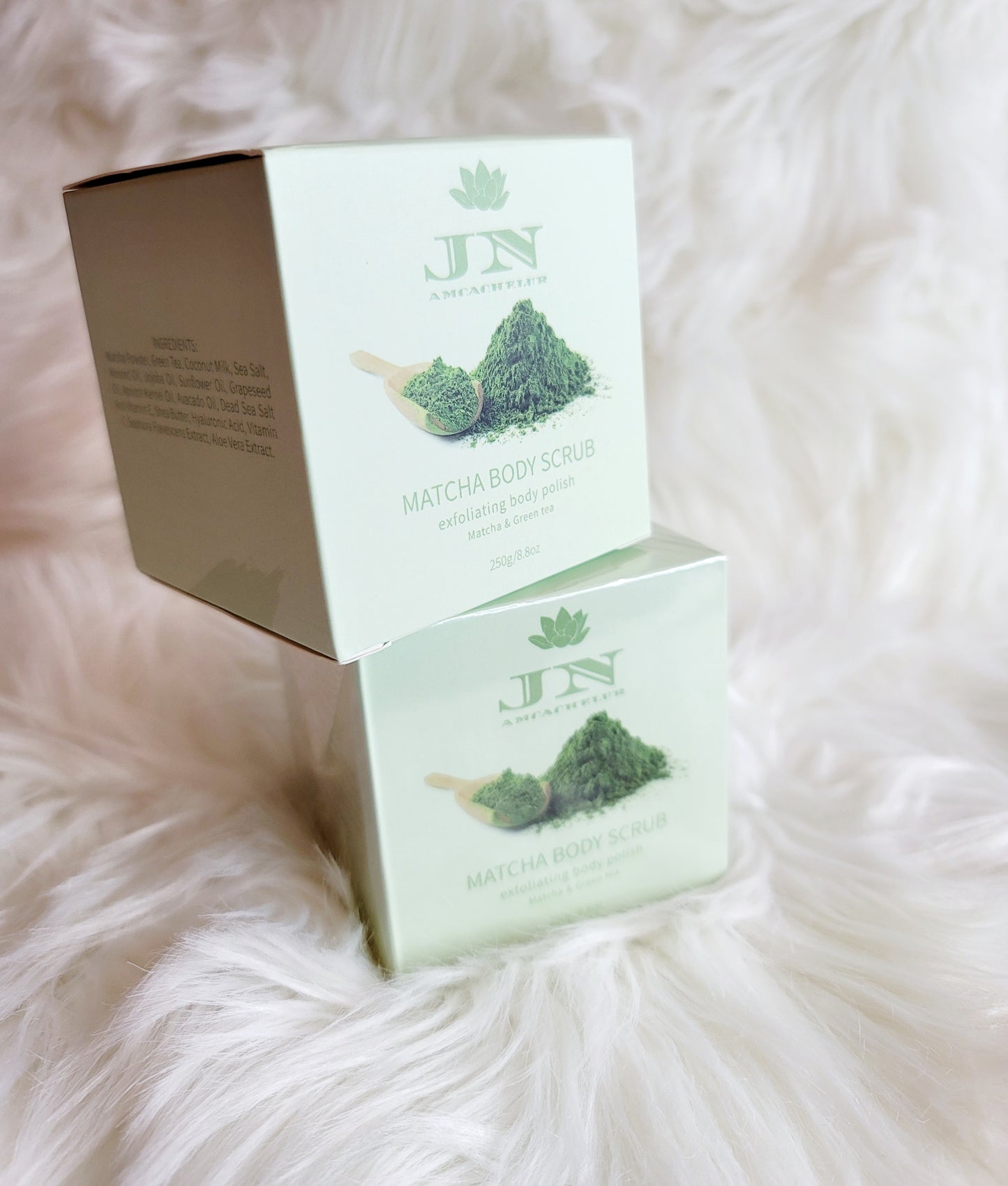 JNA matcha green tea body scrub