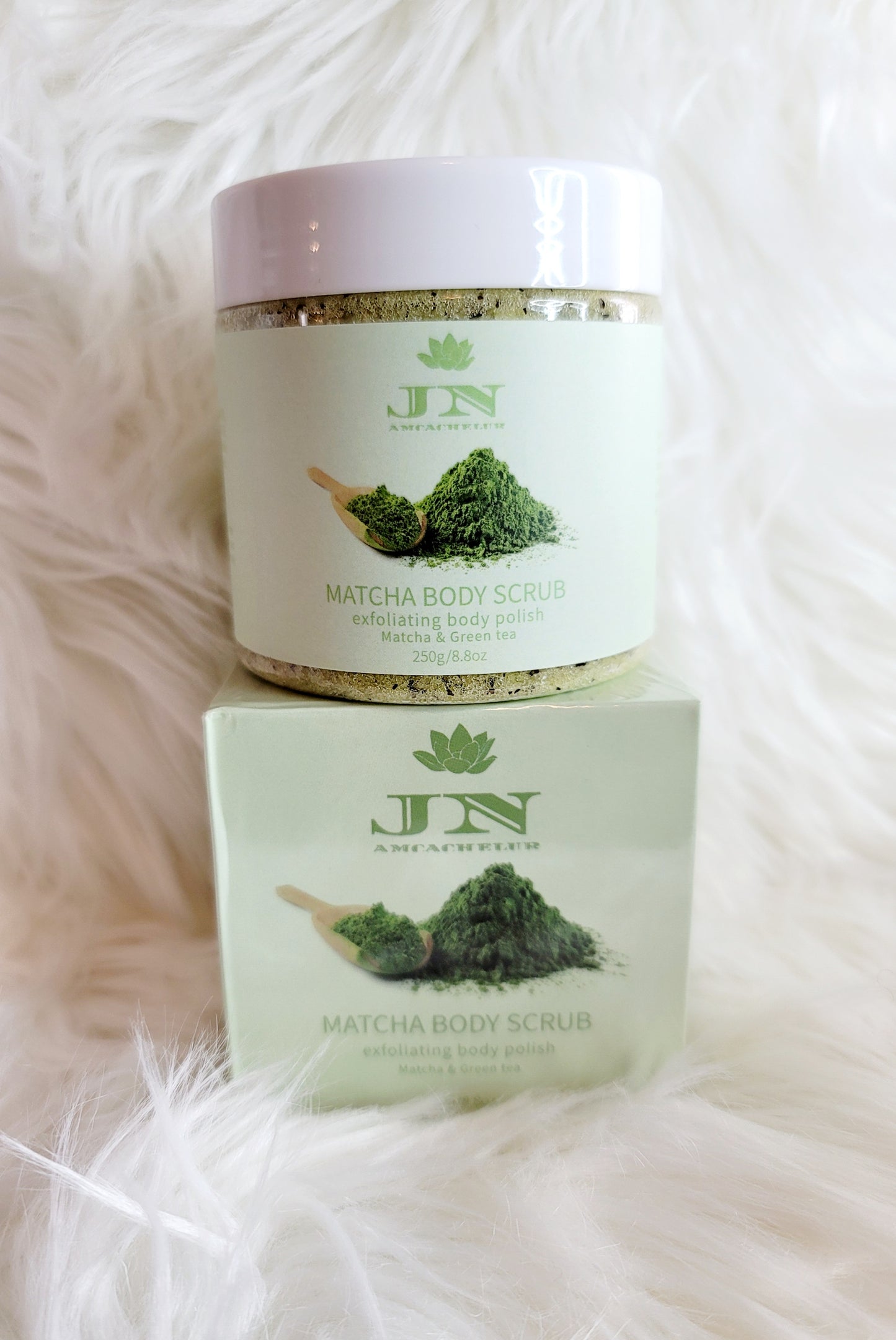 JNA matcha green tea body scrub