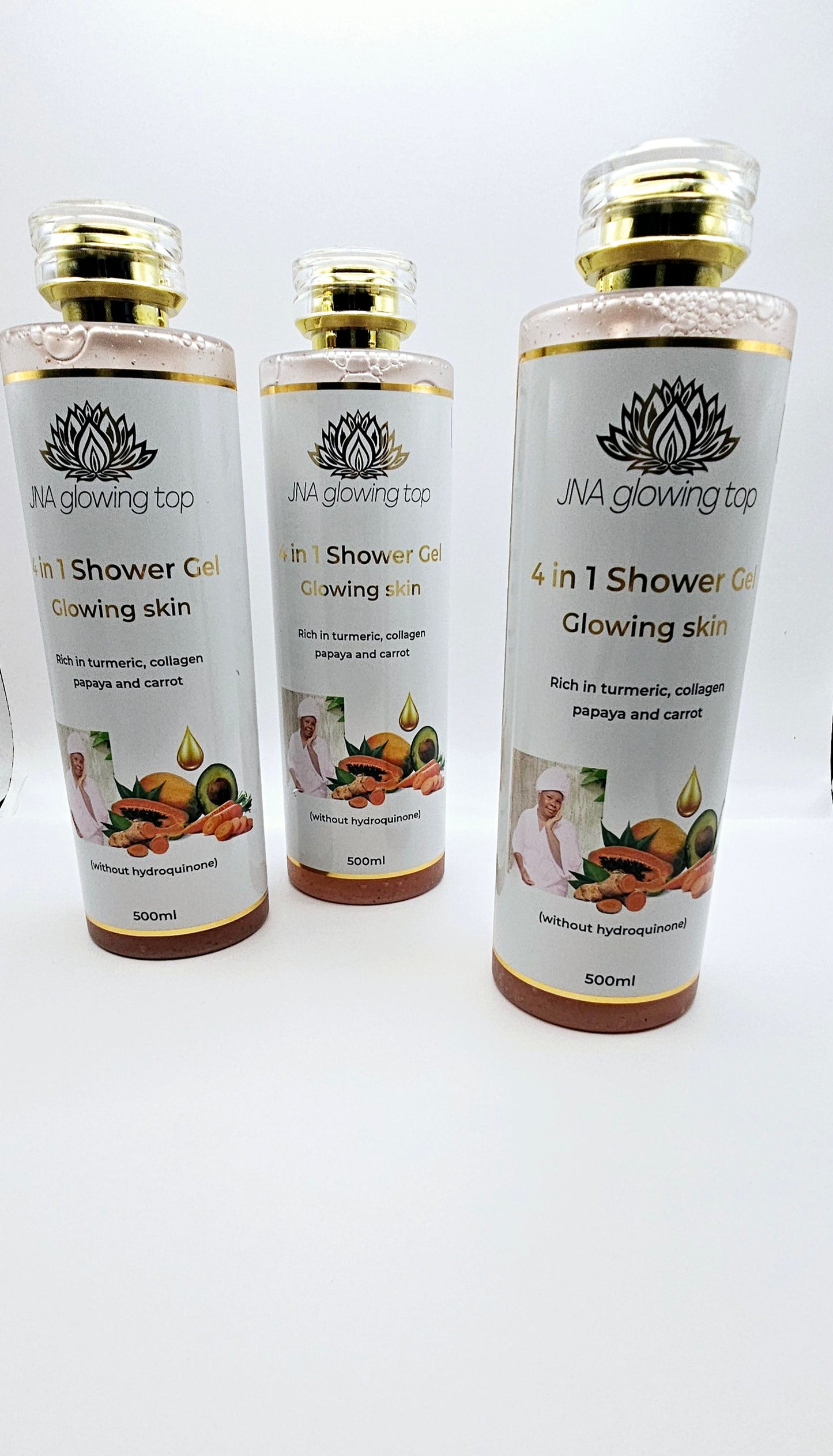 JNA Glowing Top 
4 in 1 Shower Gel Glowing