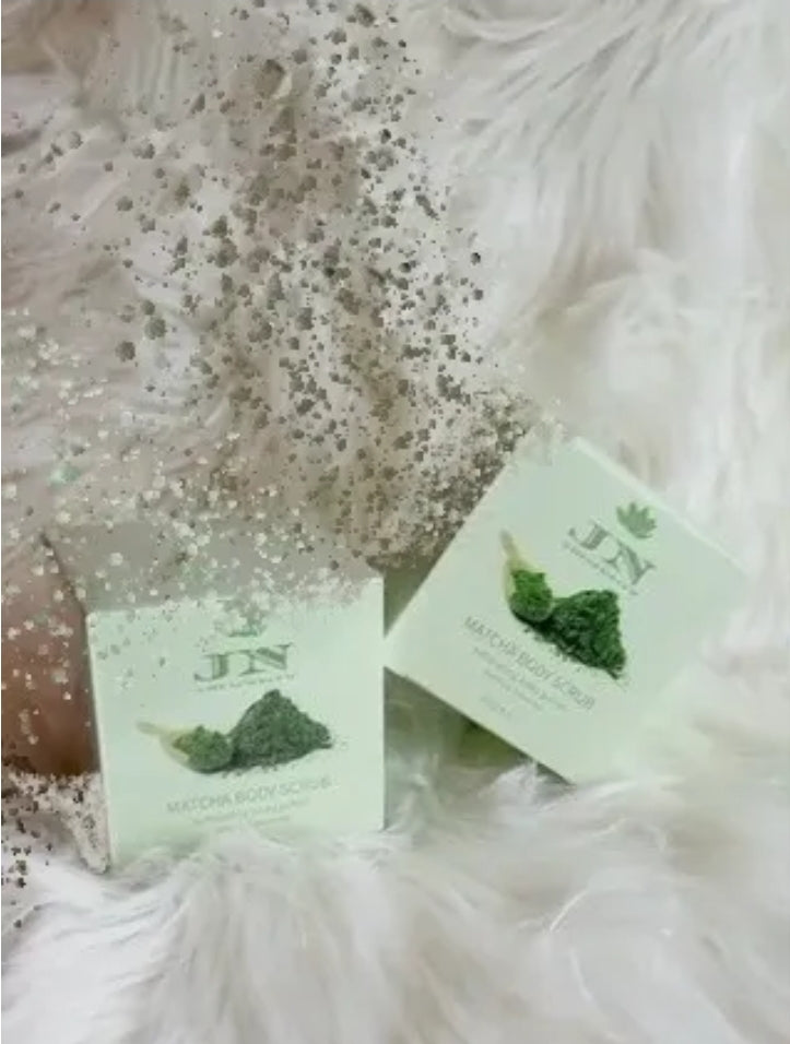 JNA matcha green tea body scrub