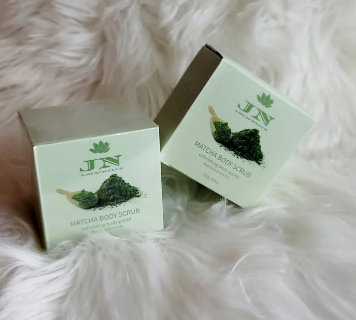 JNA matcha green tea body scrub